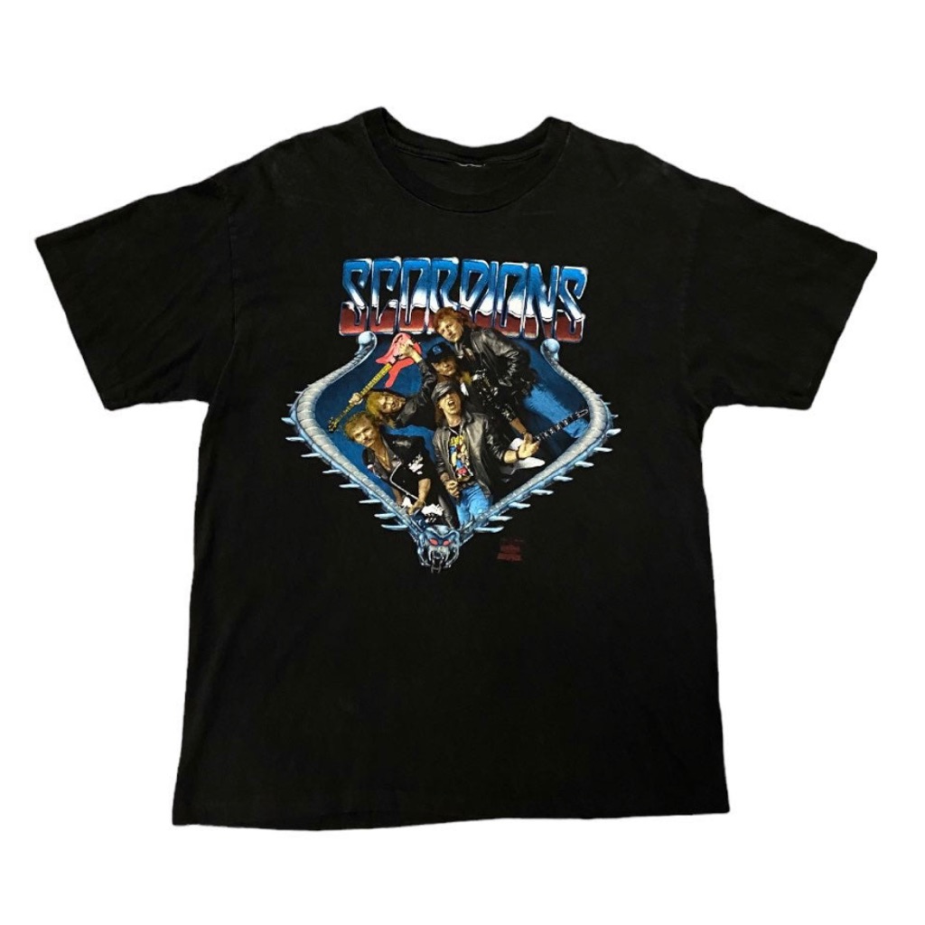 Vintage 1991 Scorpions Band Shirt Mens Size Large